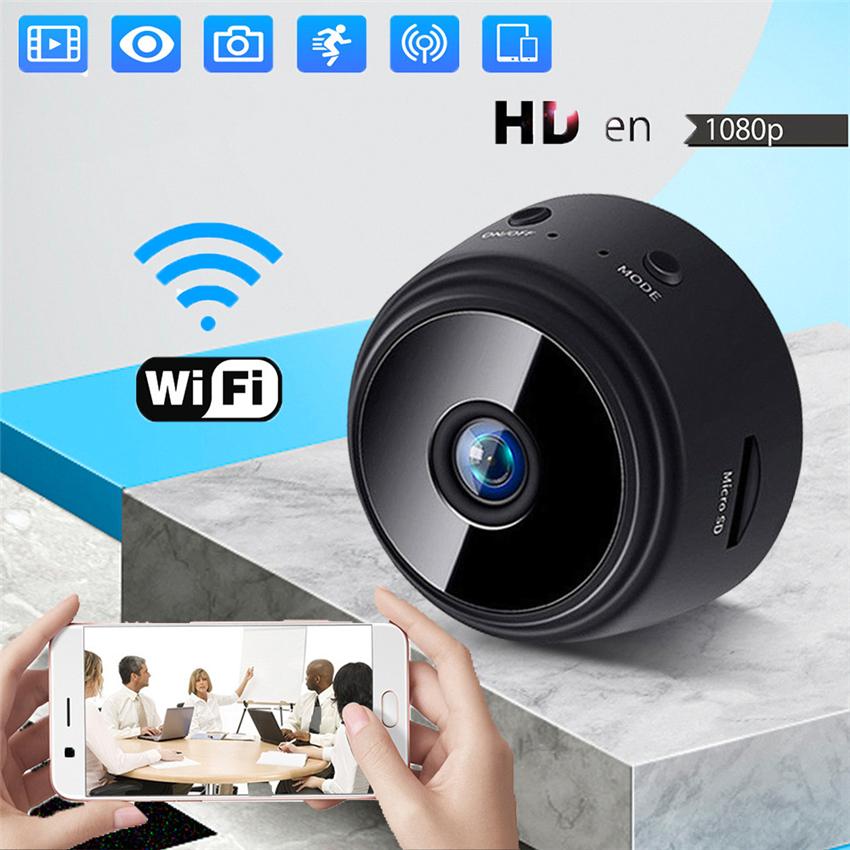 Mini Wifi Camera Spy Round Hd 1080p + Free Shipping