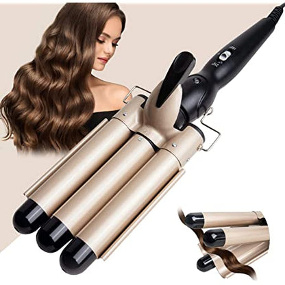 Ceramic Hair Curler 3 Barrels + Free Shipping 